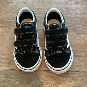 Vans toddler old skool 6 black and white